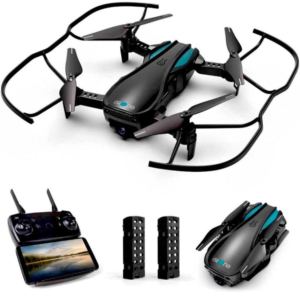 HR Q1 Drone w/1080p Camera, Foldable Drones, Quadcopter Helicopter for Beginner